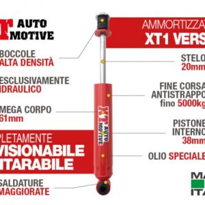XT AUTOMOTIVE SHOCK FOR TOYOTA LJ70/73 ROUND LAMPS REAR